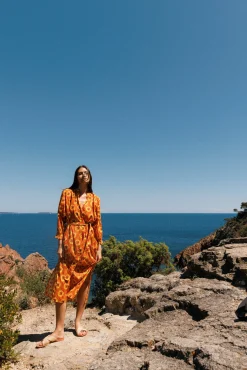 Robe longue Fleur du soleil^Ysé Sale