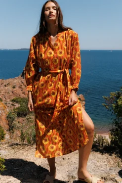 Robe longue Fleur du soleil^Ysé Sale
