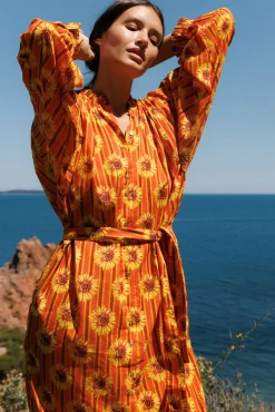Robe longue Fleur du soleil^Ysé Sale